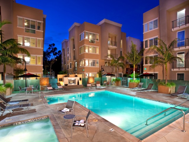 Choose from two pools to relax at